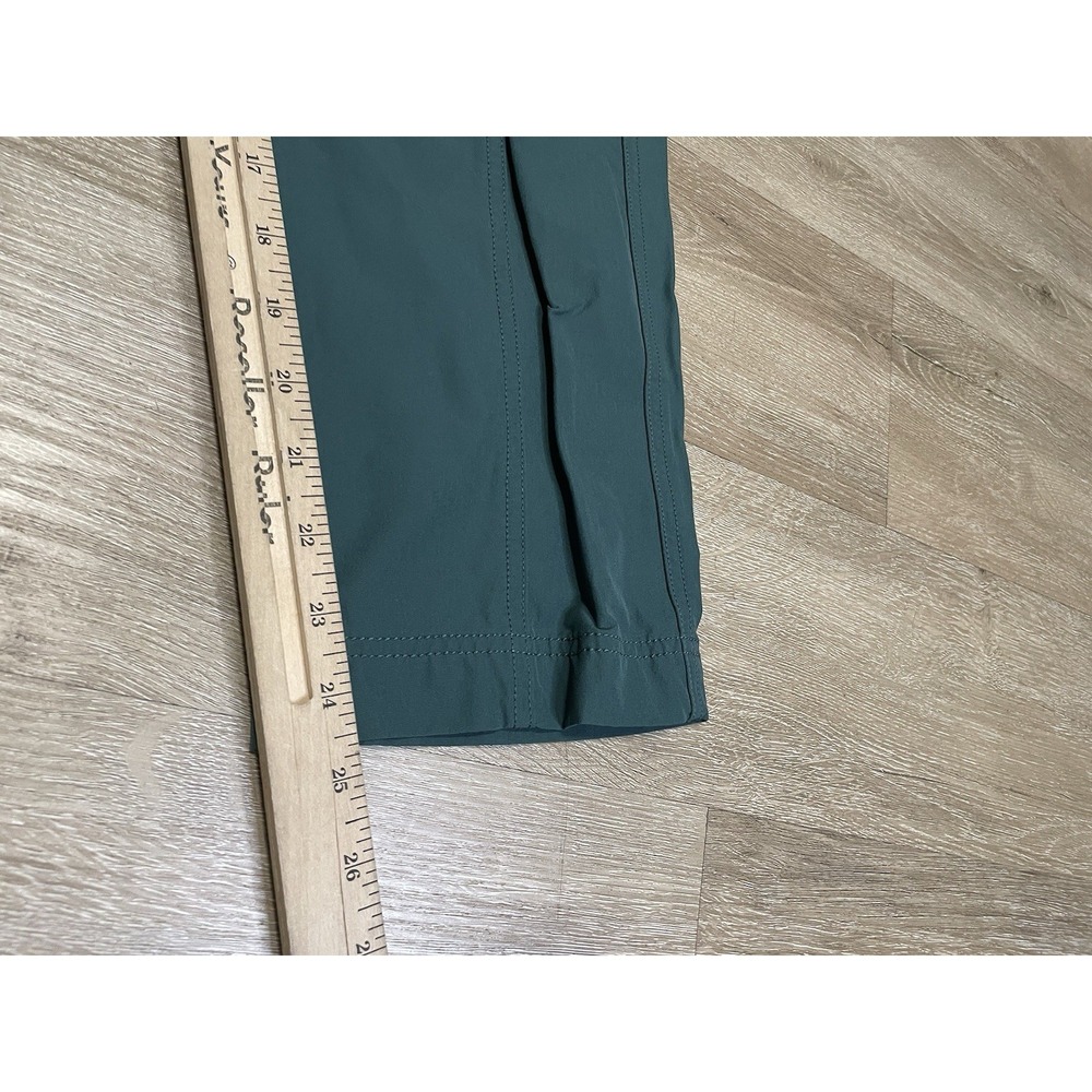 Kirkland Pants Womens 10 Green Travel Outdoor Hiking Fishing Stretch Crop Nylon - Picture 6 of 6